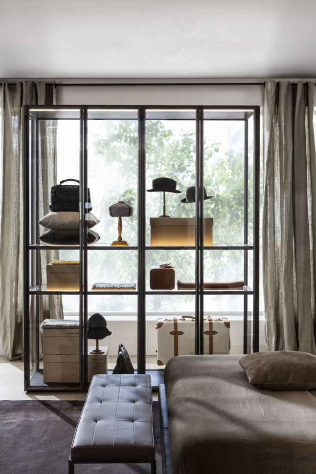 Гардеробная Molteni Gliss Master Glass - материал