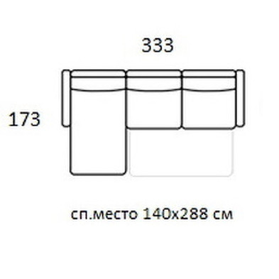 Диван-кровать Tresor Fratelli Barri Selection 333 x 173 x 87h nc97916