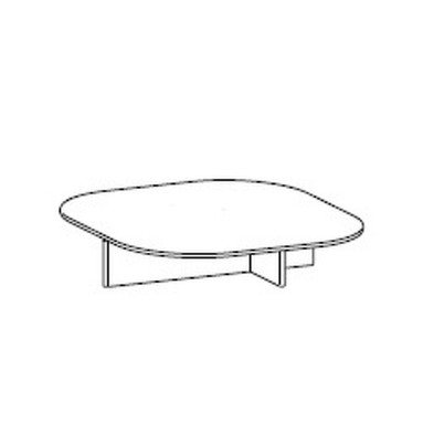Журнальный столик Polyura Ditre Italia Furniture 109 x 109 x 26h nc106719