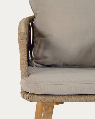 Стул La Forma Hemilce 60 x 64 x h73 см, с бежевой верёвкой