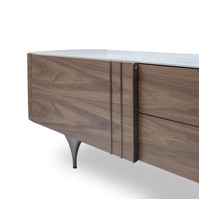Тумба под ТВ Hurtado Legacy 260 x 50 x h56 см, с керамогранитной столешницей