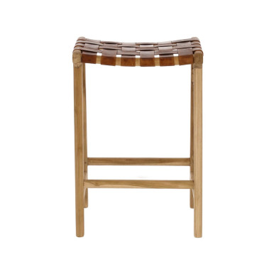 Табурет La Forma Calixta 45 x 40 x h67 см, тик, кожа