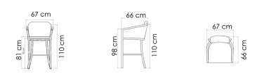 Барный стул Villa Skyline Design Villa 67 x 66 x 110h nc89391