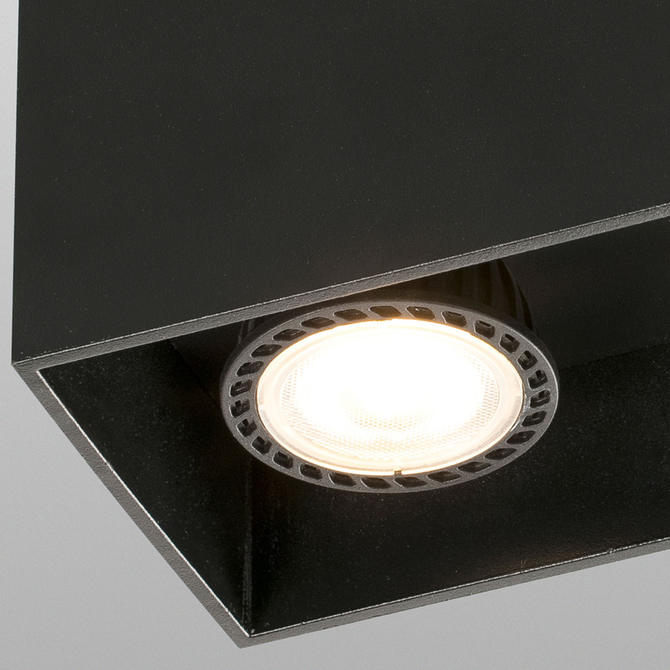 Светильник Faro Tecto 16,5 x 8,2 x h9,5 см, чёрный, 2xGU10 50W - фото товара