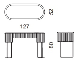 Размеры Консоль Dv home collection Soho Drawer