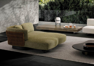 Кушетка Minotti Saki Cord Outdoor Island