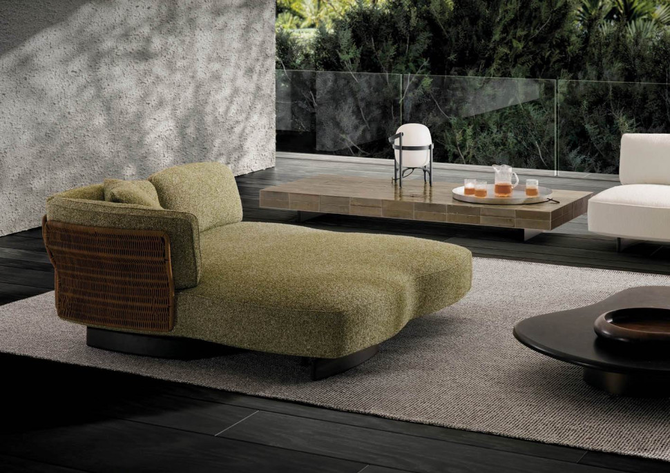 Кушетка Minotti Saki Cord Outdoor Island - материал