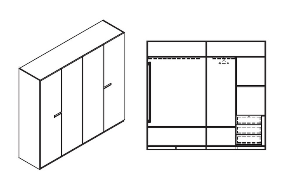 Гардероб Mod Interiors Vigo 240 x 61 x 220h nc67311