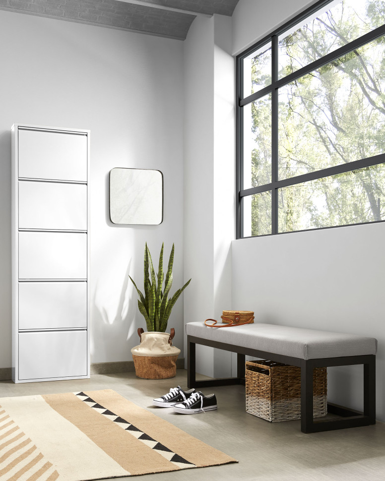 Банкетка Yola La Forma 128 x 42 x h41 см, серая