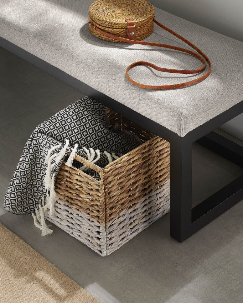 Банкетка Yola La Forma 128 x 42 x h41 см, серая