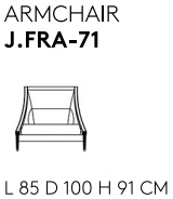 Размеры Кресло Jumbo Collection Fragonard