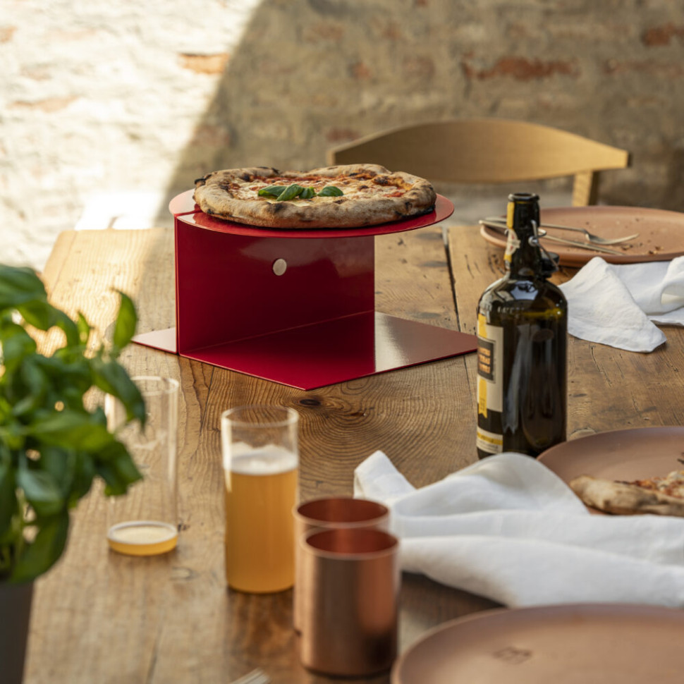 Подставка для пиццы/торта KNIndustrie ELLA, D32 см, H16 см, окрашенная сталь