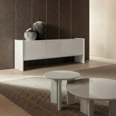 Приставной столик Mod Interiors Petra диаметр 65 x h47 см, светло-бежевый