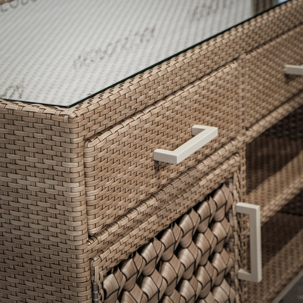 Буфет Skyline Design Heart 163 x 60 x h66 см, из искусственного ротанга - материал