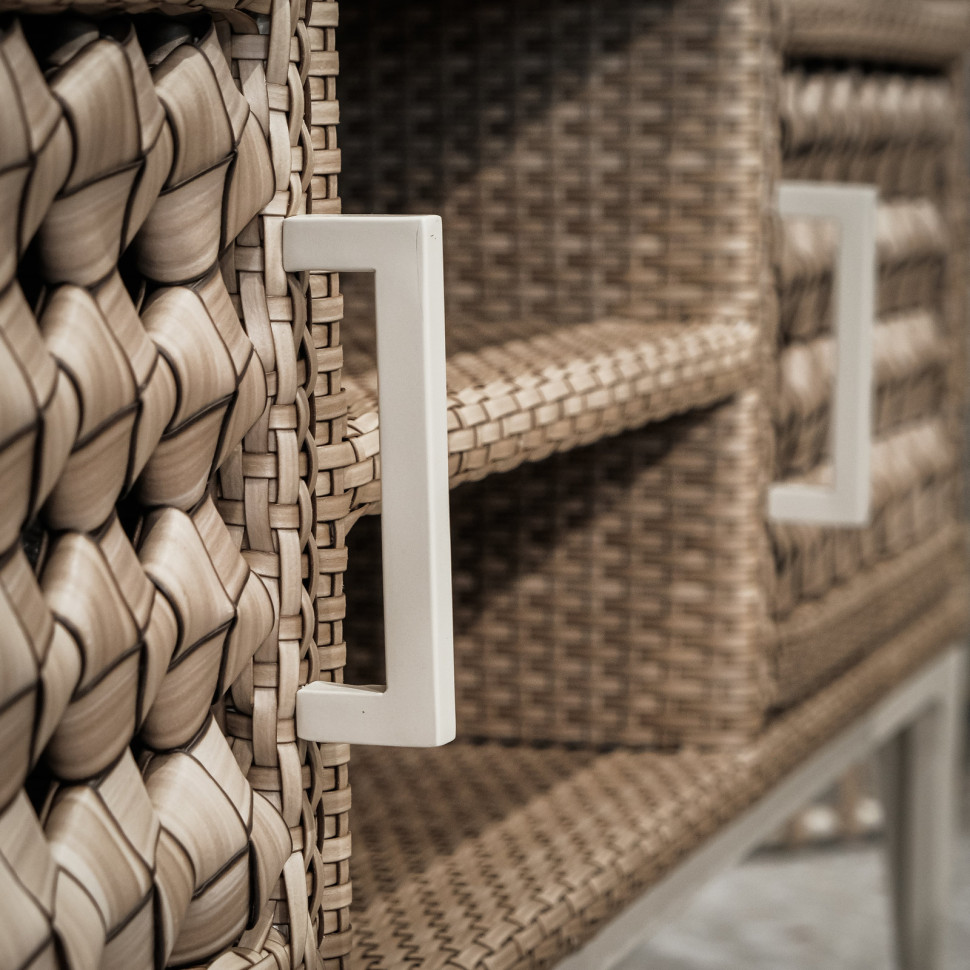 Буфет Skyline Design Heart 163 x 60 x h66 см, из искусственного ротанга - стиль