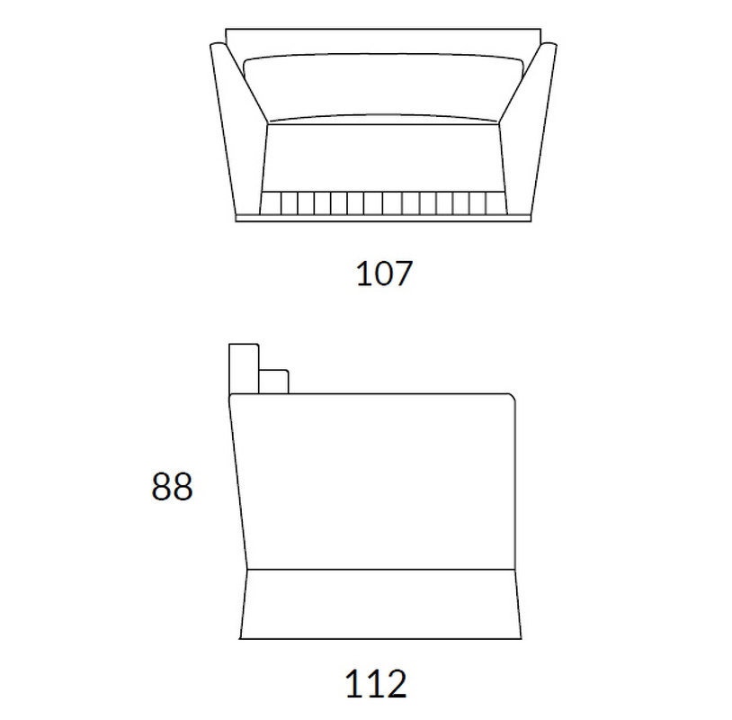 Кресло Gunel Keoma Luxury 107 x 112 x 88h nc85709