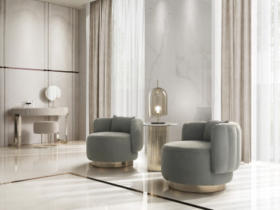 Кресло Dv home collection Beverly Round Swivel