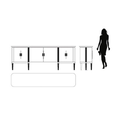 Буфет Claire Fratelli Barri Claire 242 x 50 x 90h nc89743