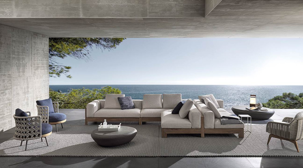 Диван Minotti Alison Iroko Nature