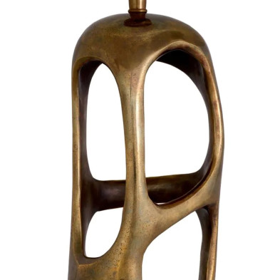 Настольная лампа Eichholtz Kearny 15,5 x 45 x h78 см, состаренная латунь, лён