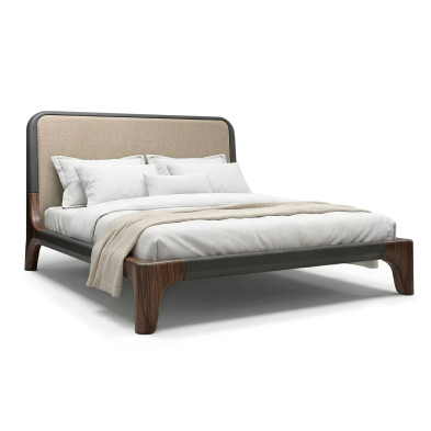 Кровать Mod Interiors Tishina by Сергей Трегубов, шпон ореха, 200,2 x 226,3 x h126,8 см