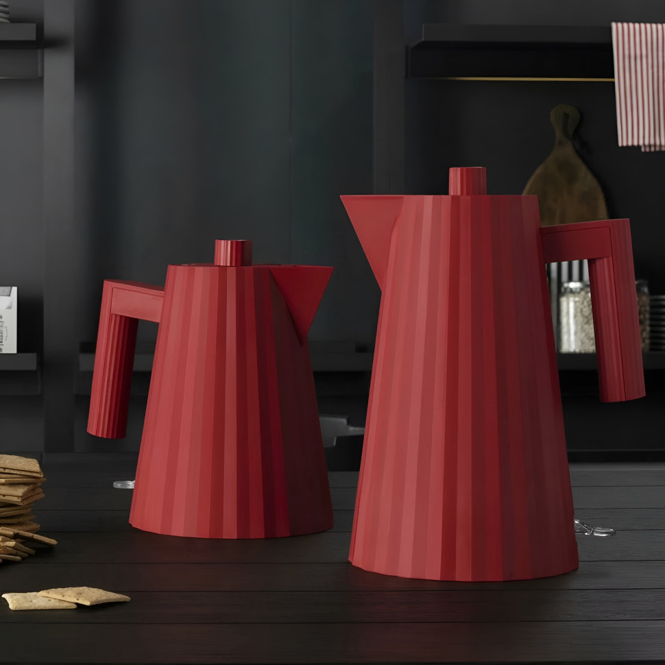 Чайник Alessi Plissé, 1,7 л, красный