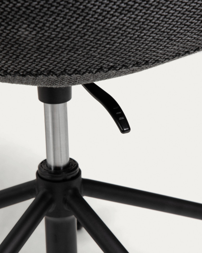 Кресло офисное поворотное La Forma Yvette 66 x 72 x h76 см, тёмно-серое