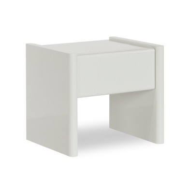 Прикроватная тумбочка Mod Interiors Petra 48 x 42 x h43 см, светло-серый глянцевый лак