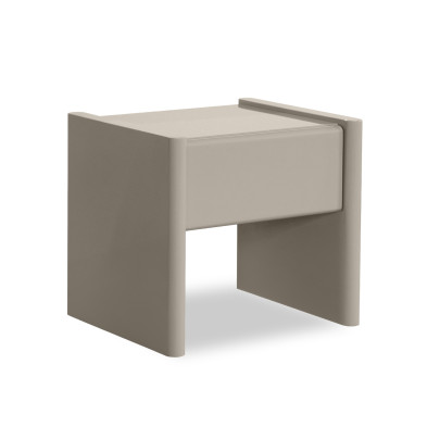 Прикроватная тумбочка Mod Interiors Petra 48 x 42 x h43 см, в светло-бежевом глянцевом лаке