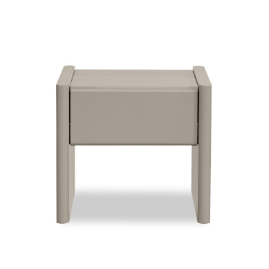 Прикроватная тумбочка Mod Interiors Petra 48 x 42 x h43 см, в светло-бежевом глянцевом лаке