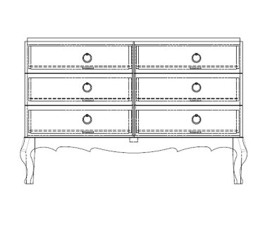 Комод Fratelli Barri Venezia 140 x 55 x 90h nc39983