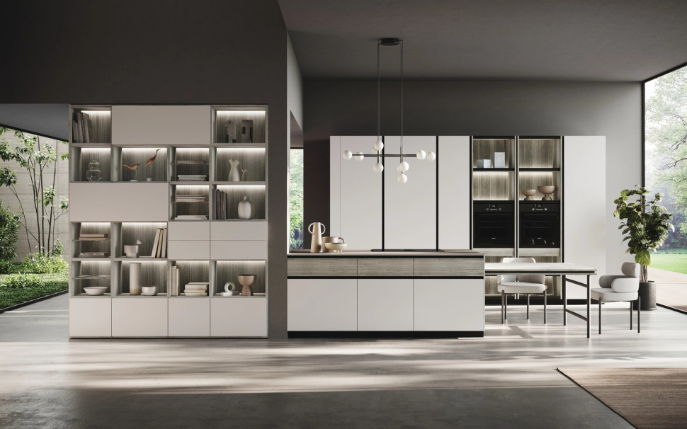 Кухня Miton Ménta Opaco Grigio Emme - стиль