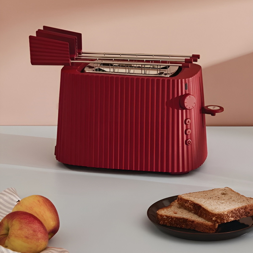 Тостер Alessi Plissé, красный