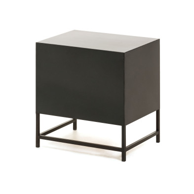 Прикроватная тумбочка La Forma Kyoko 50 x 38 x h51 см, натуральный, чёрный