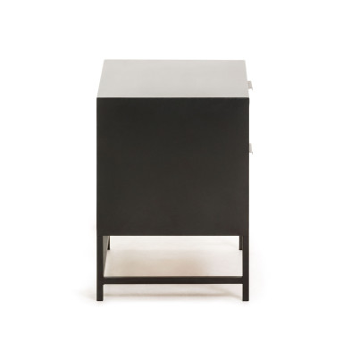 Прикроватная тумбочка La Forma Kyoko 50 x 38 x h51 см, натуральный, чёрный