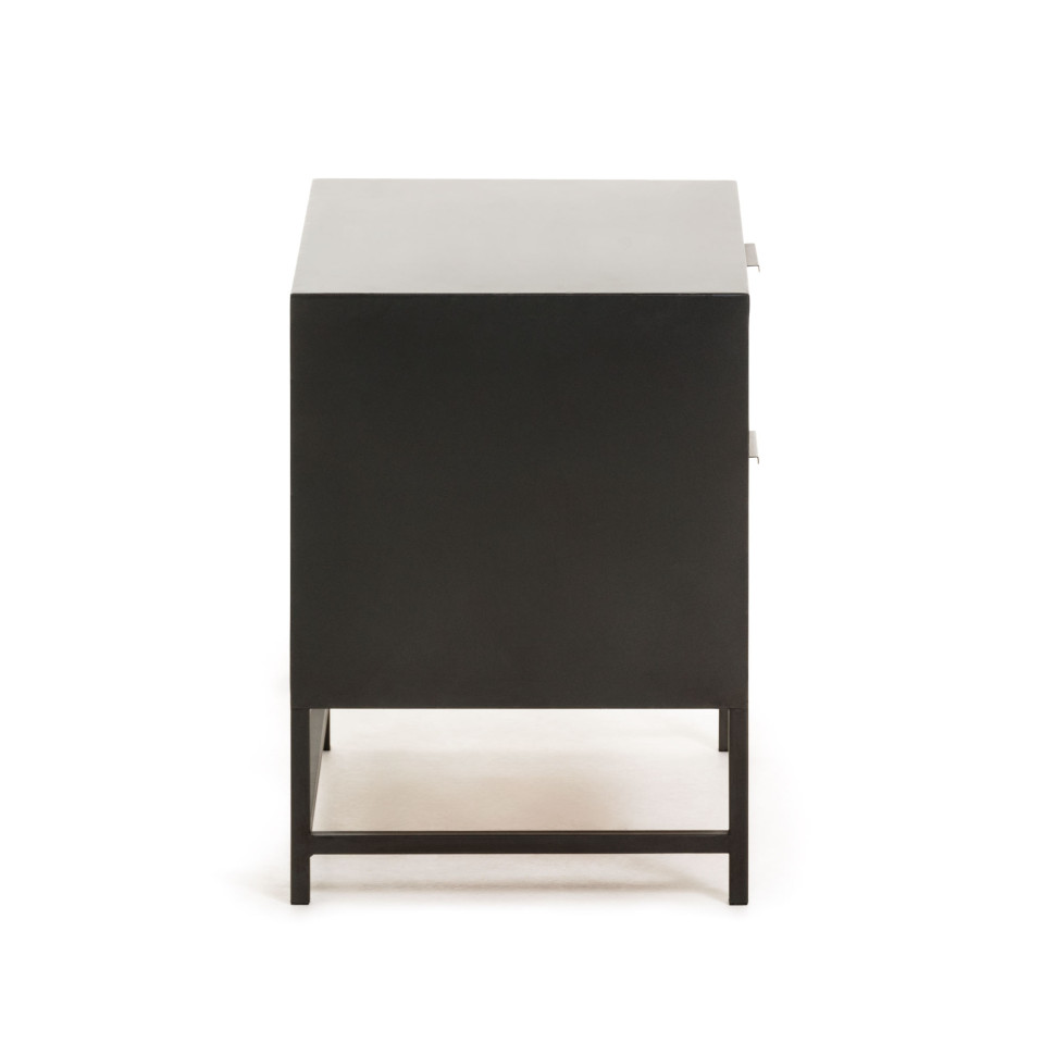 Прикроватная тумбочка La Forma Kyoko 50 x 38 x h51 см, натуральный, чёрный