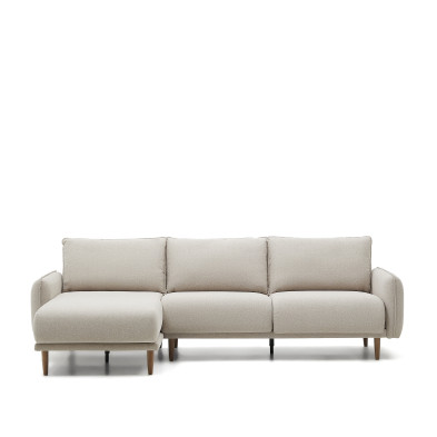 Диван La Forma Carlota 262 x 158 x h84 см, 3-местный модульный с левым, правым шезлонгом, бежевый