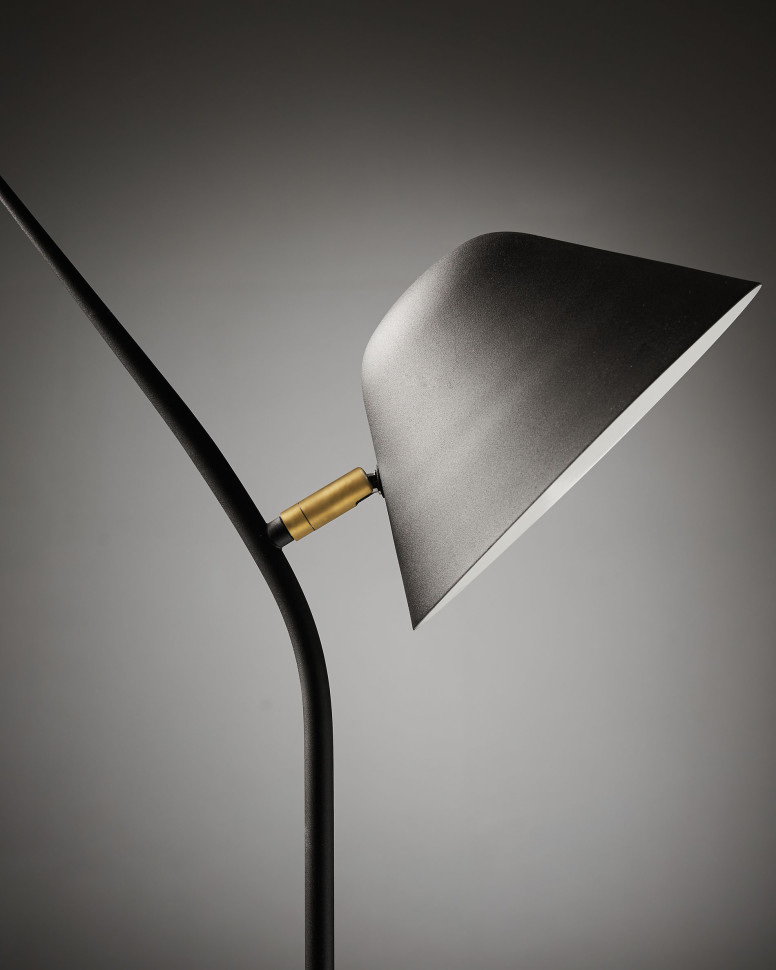 Торшёр La Forma Mysti 40 x 15,2 x h152 см, чёрный - стиль