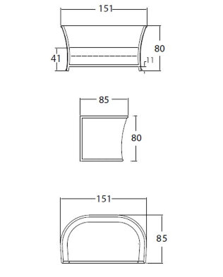 Диван Villa Skyline Design Villa 151 x 85 x 80h nc67658