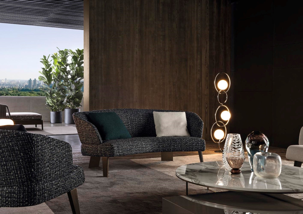 Диван Minotti Reeves Semi-round - материал