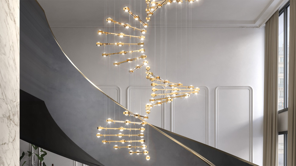 Светильник люстра Masiero Raqam P4 Basic Batch A Modulo 7x32