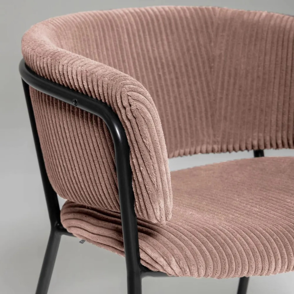 Стул La Forma Konnie 58 x 58 x h73 см, розовый вельвет