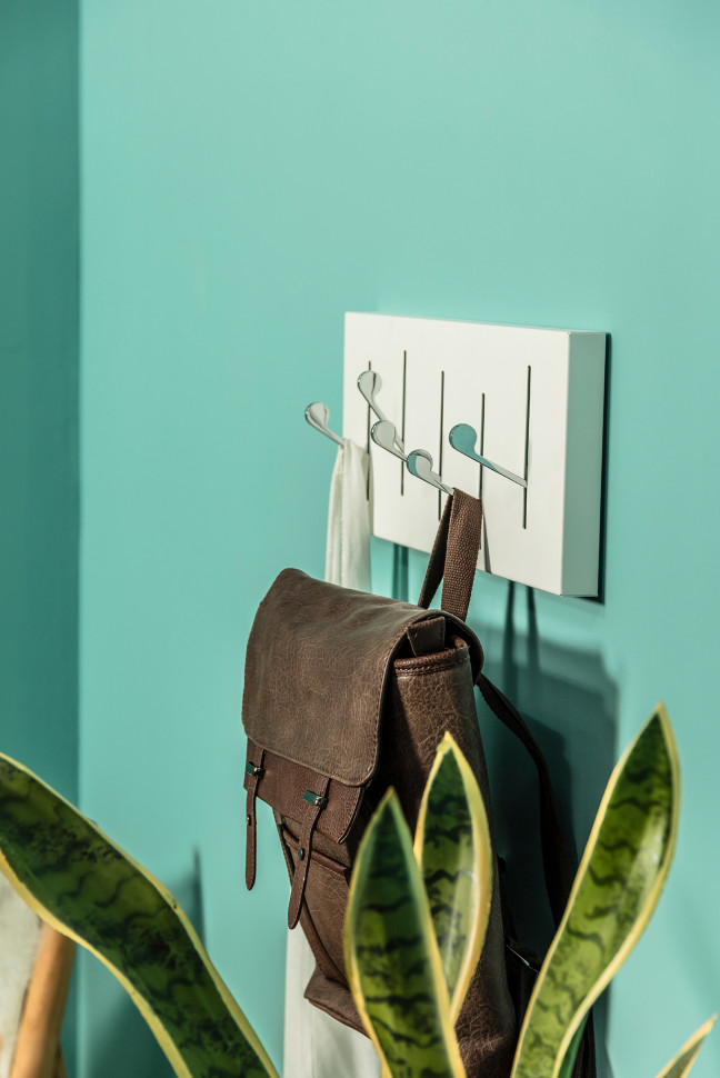 Вешалка La Forma Anais 48 x 3 x h18 см, белая металлическая - фото товара