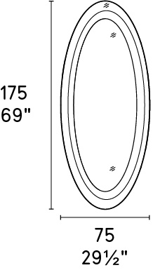 Размеры Зеркало Calligaris Surface CS5132-g