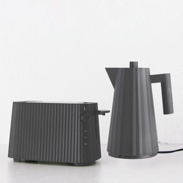 Тостер Alessi Plissé, серый