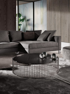 Журнальный стол Minotti Caulfield Gold-Black-Nickel