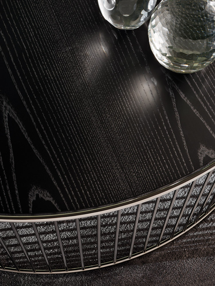 Журнальный стол Minotti Caulfield Gold-Black-Nickel