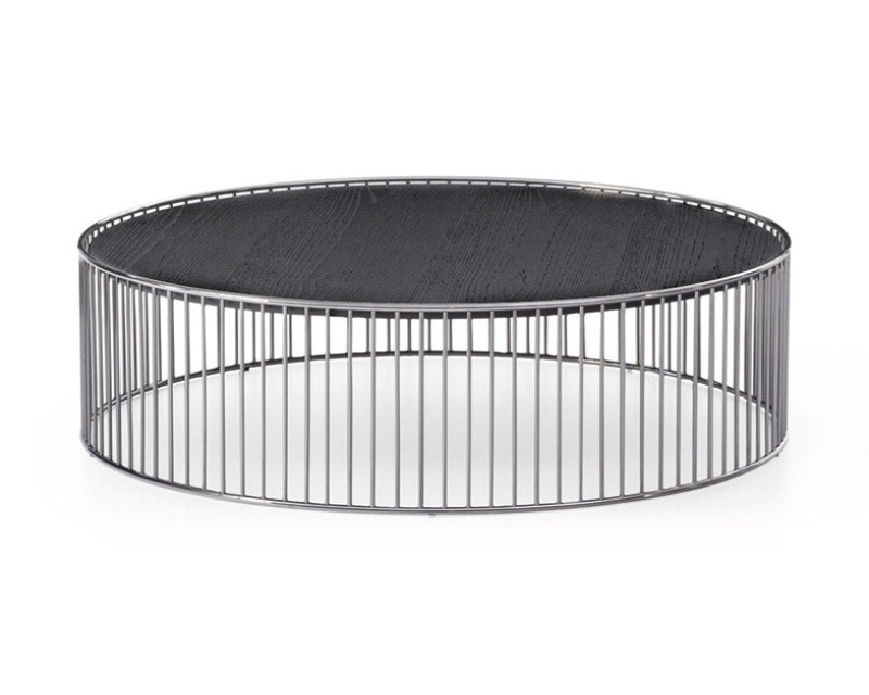 Журнальный стол Minotti Caulfield Gold-Black-Nickel