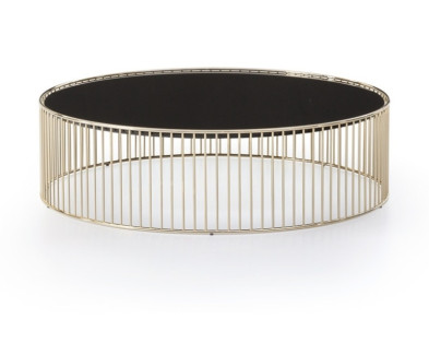 Журнальный стол Minotti Caulfield Gold-Black-Nickel