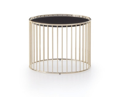 Журнальный стол Minotti Caulfield Gold-Black-Nickel